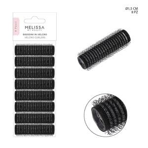 MELISSA BIGODINI VELCRO 1.5CM 8PZ NERO